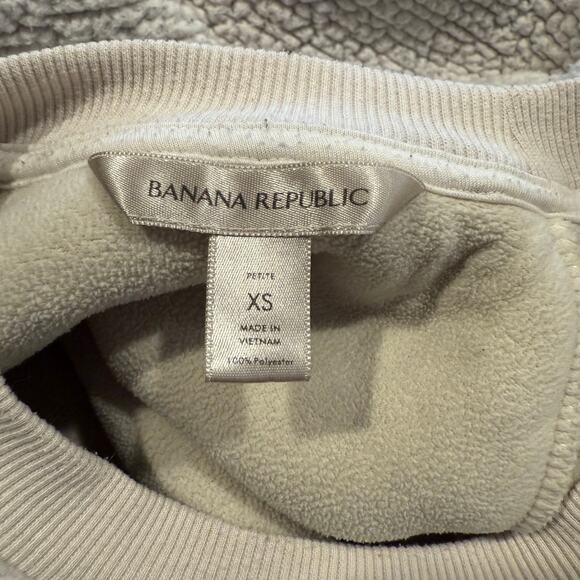 Banana Republic Women’s Fleece Cropped Sweatshirt Size XS - Picture 4 of 4